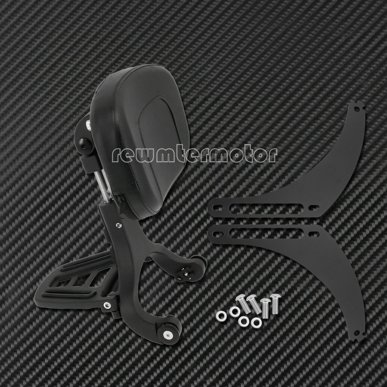Multi-Purpose Black Driver Passenger Backrest Fit for Harley Steet Bob 18-20