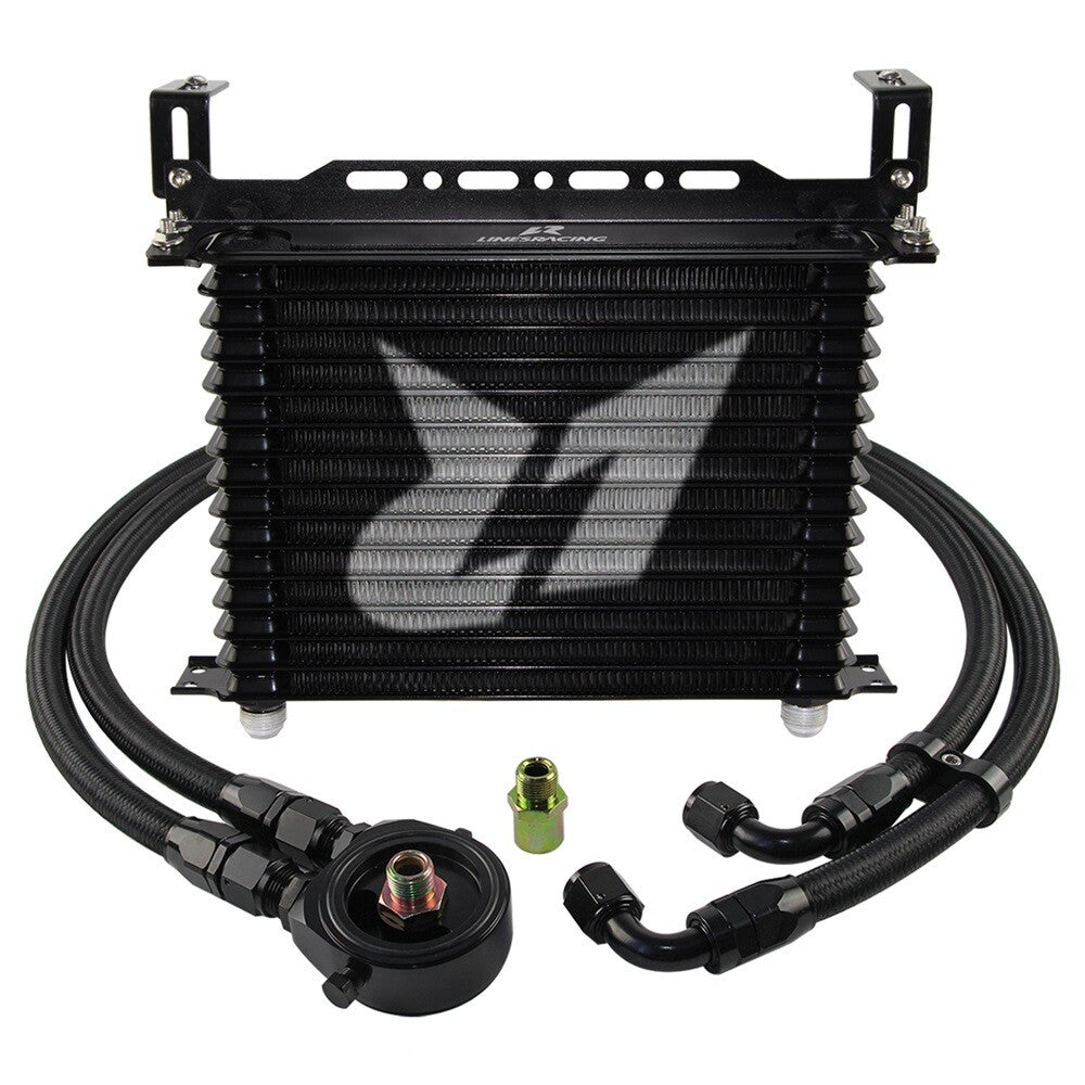 15 Row AN10 Oil cooler Trust w/Bracket+Filter Adapter Hose Kit 3/416 M201.5