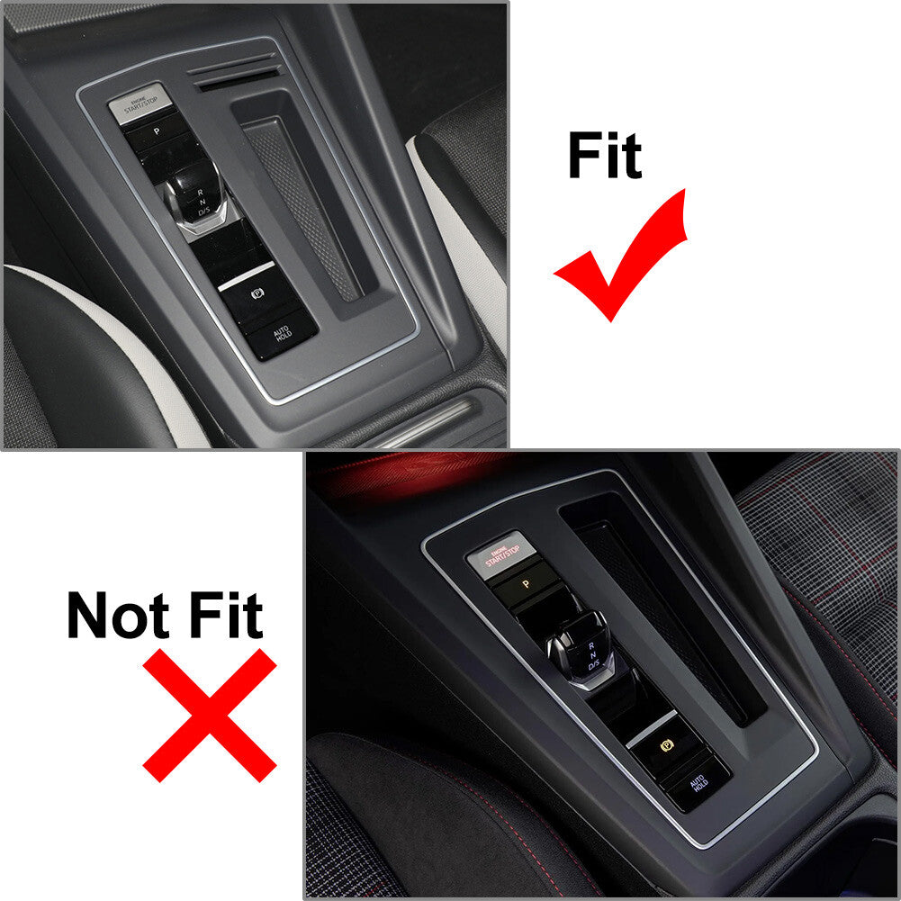 LHD Gear Shift Panel Interior Set Cover Trim for Volkswagen for Golf 8 MK8 2021-2023