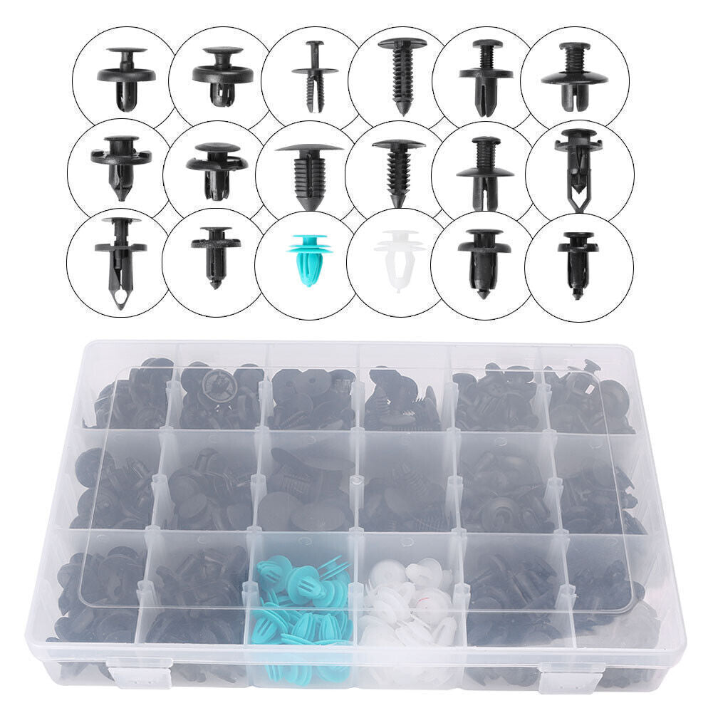 Body Push Retainer Pin Rivet Fastener Trim Clip Assortment 299PCS Car Plastic
