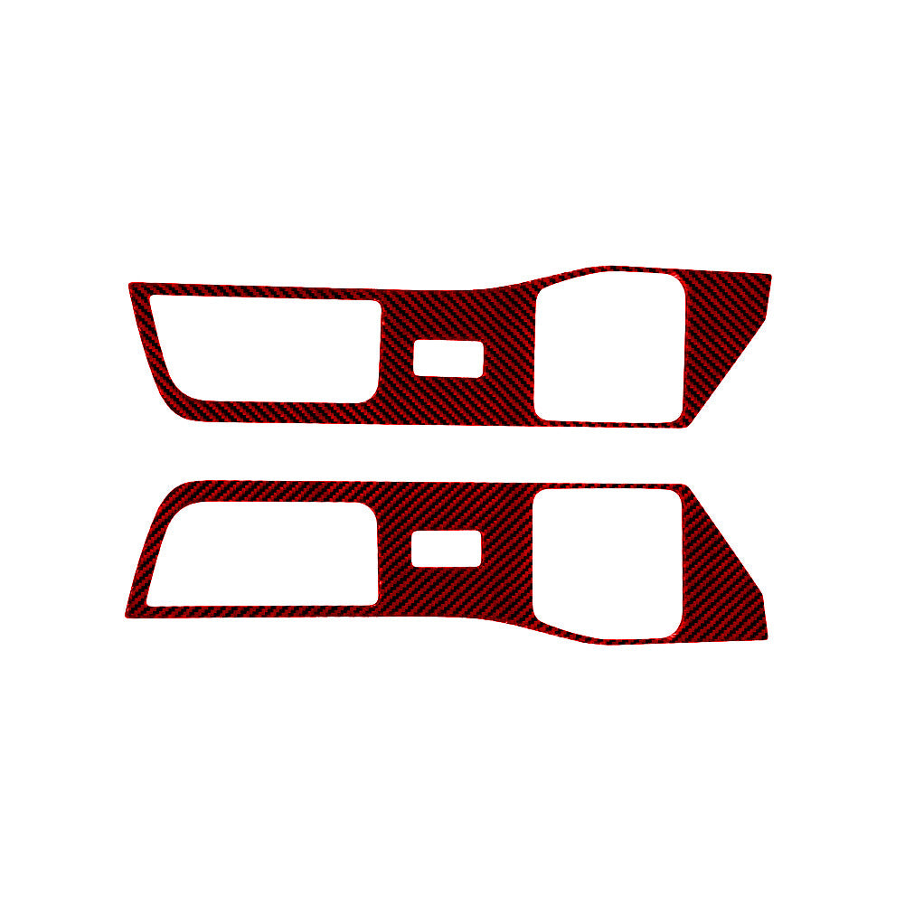 Red Carbon Fiber Rear Door Lift Switch Panel Trim for Ford Explorer 2020-2023