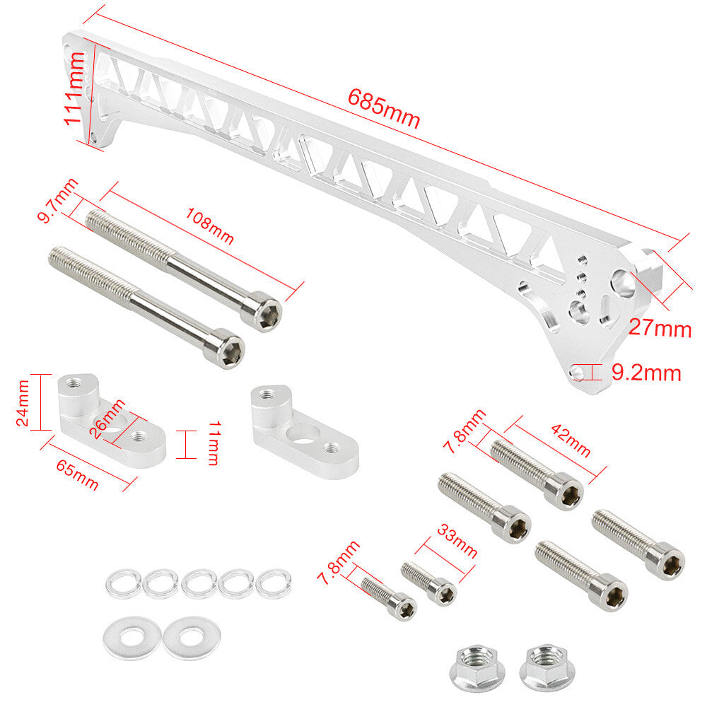 Rear Lower Control Arm Subframe Brace Tie Bar For 92-95 for Honda for Civic EG 94-01