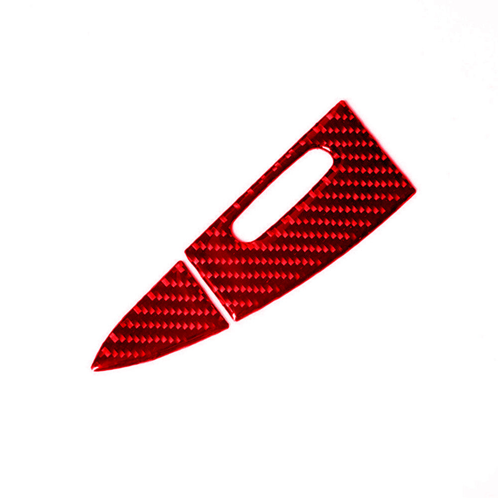 Red Carbon Fiber Rear Door Ashtray Cover Trim for Porsche for Cayenne Sport 2003-10