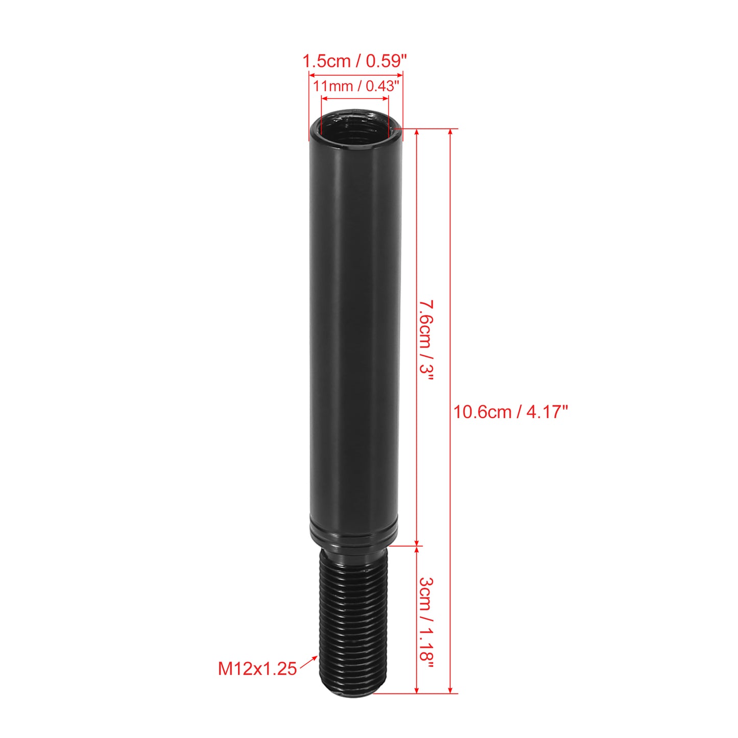 3-inch M12X1.25 Automotive Shift Knife Extension Lever for Ford 76mm