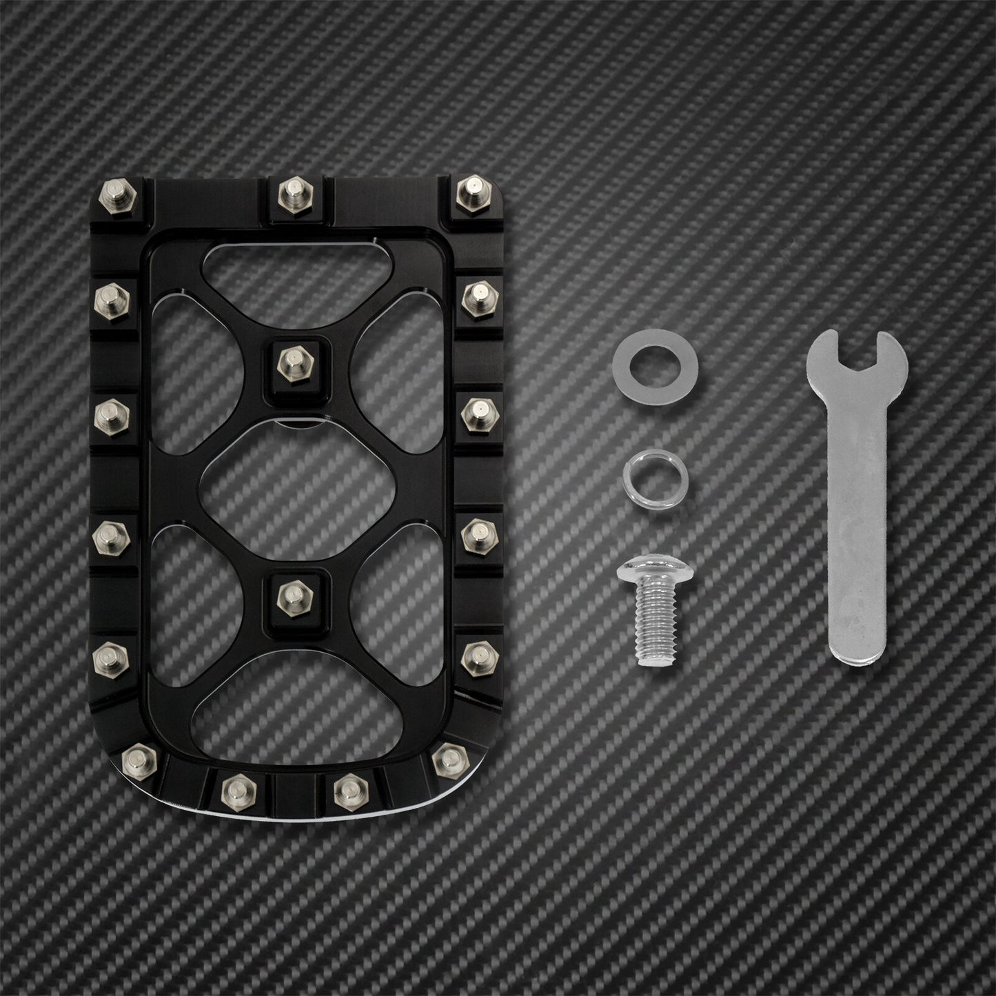 Black MX Style Brake Pedal Pad Fit for Harley Electra Glide 1980-2021 Softail FL