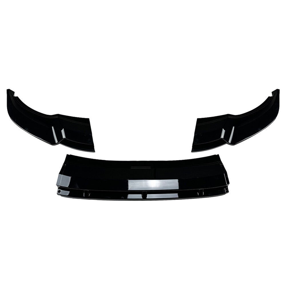 Front Bumper Spoiler Lip Glossy Black Fit for Volkswagen for Tiguan Rline 2021-2023