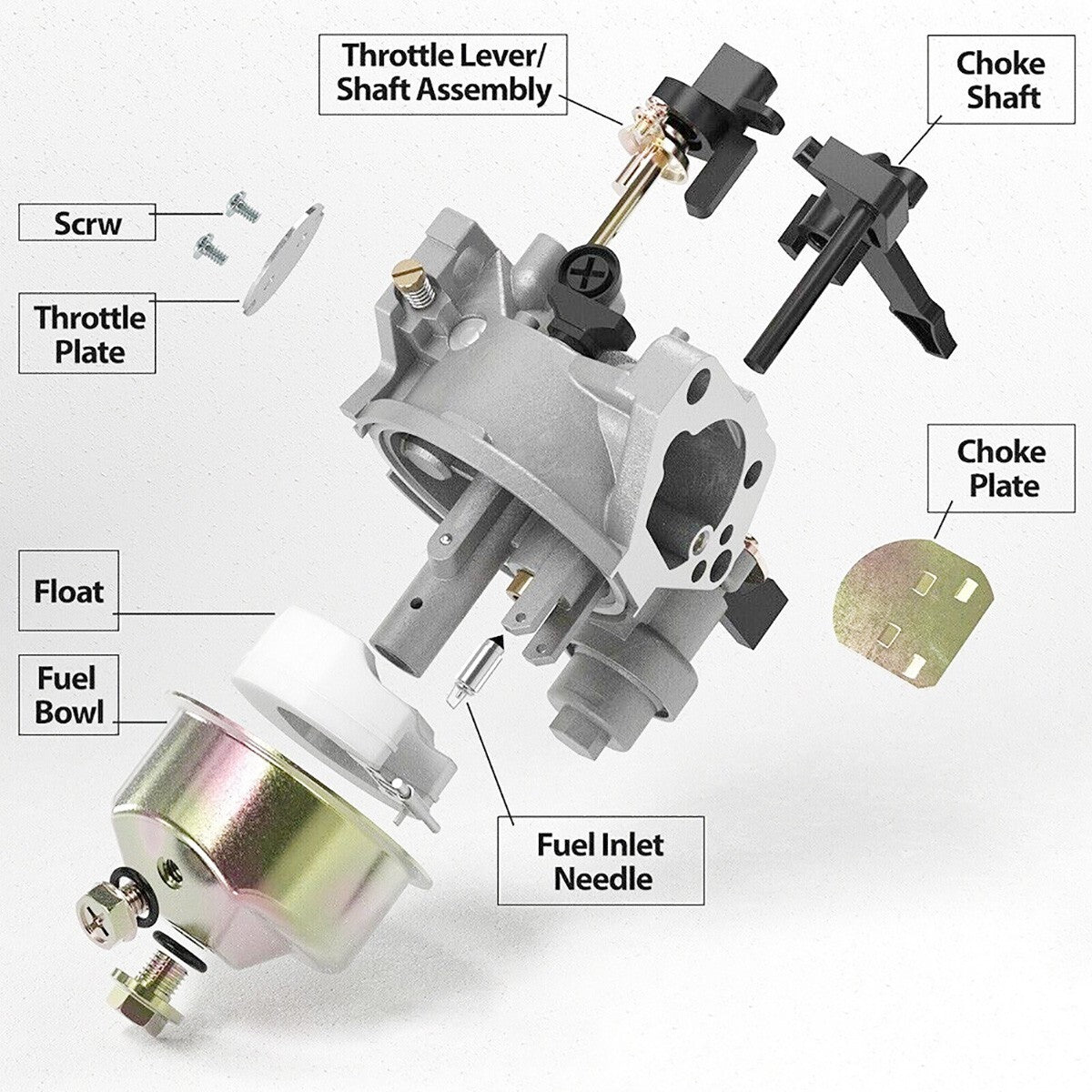 Carburetor For GX270 GX340 GX390 GX420 11HP 13HP 16HP 16100-ZF6-V01 Carb