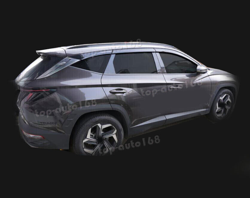 for Hyundai for Tucson 2022-2024 Black Window Visors Sun Rain Guard Vent Deflectors
