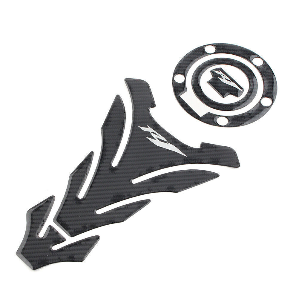 Carbon Fiber for Yamaha YZF1000 YZF-R1 R1M Gas Cover 3D Decal Fuel Tank Pad