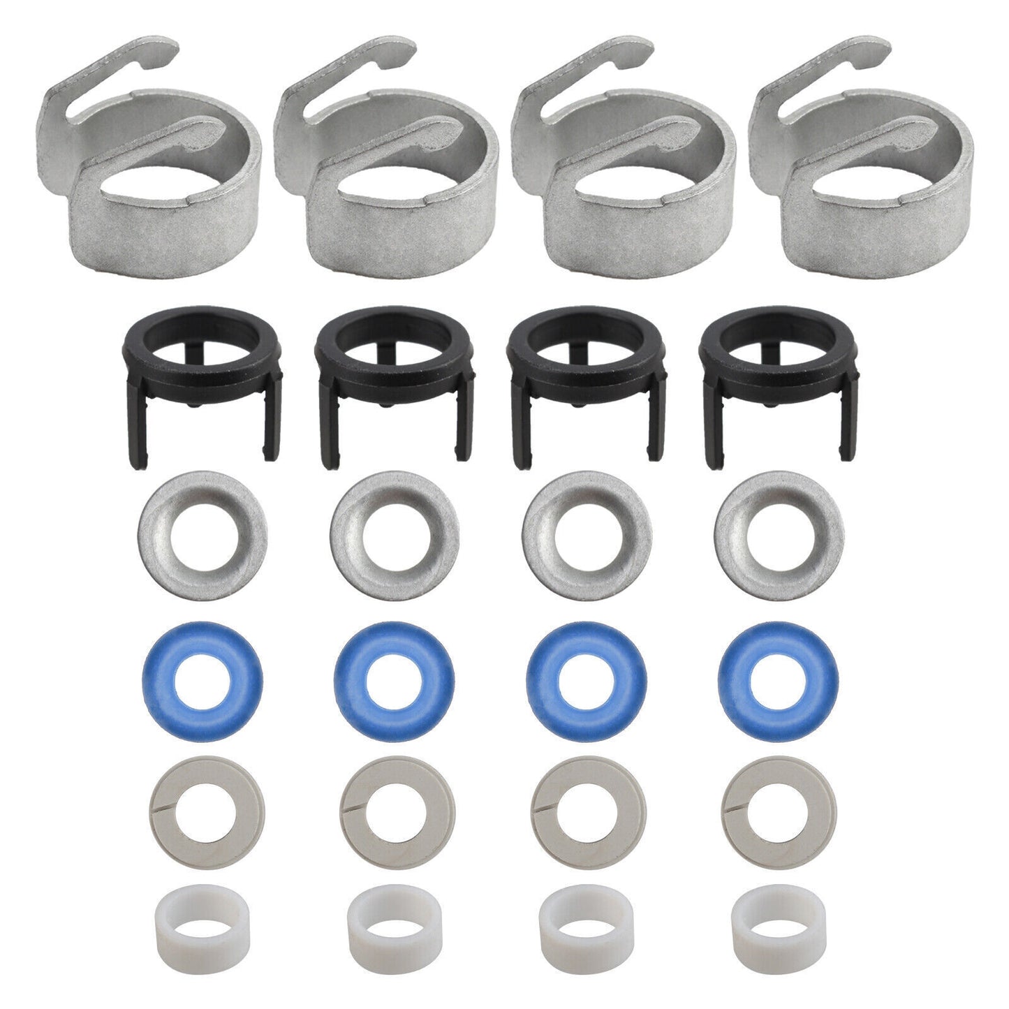 4Set Fuel Injector O-ring Seals Repair Kits for AUDI A3 A4 A5 A6 Q3 TT Q5 for VW
