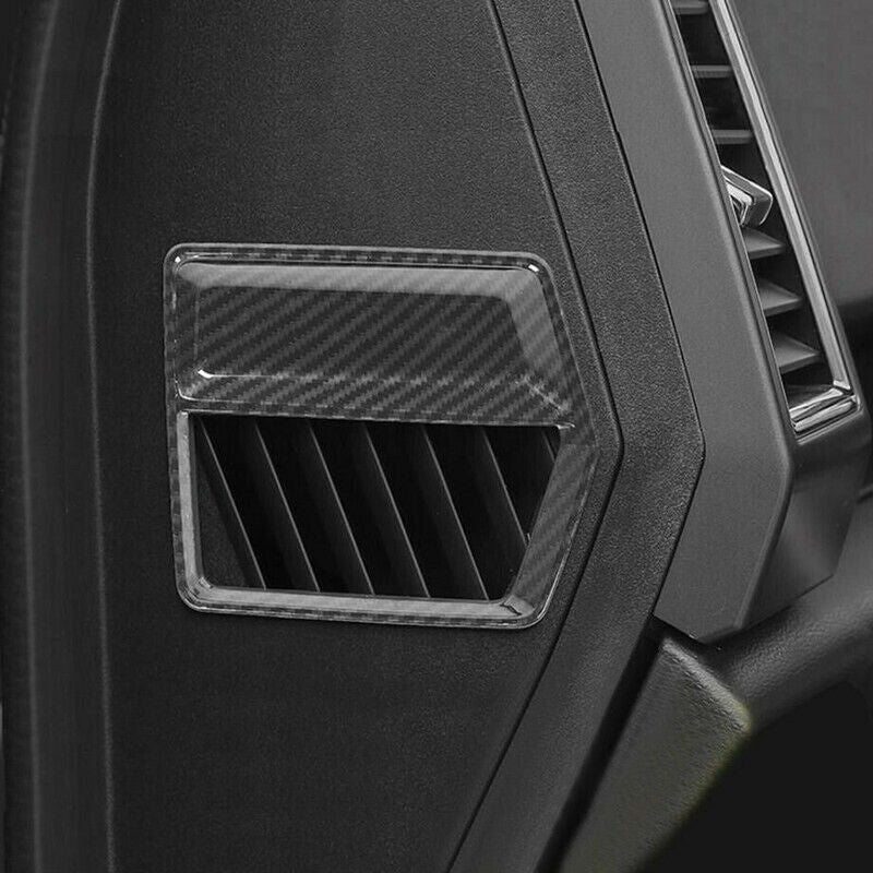 for ford F-150 F150 2017-2020 Carbon Fiber 2X Side Air Outlet Vent Cover Trim