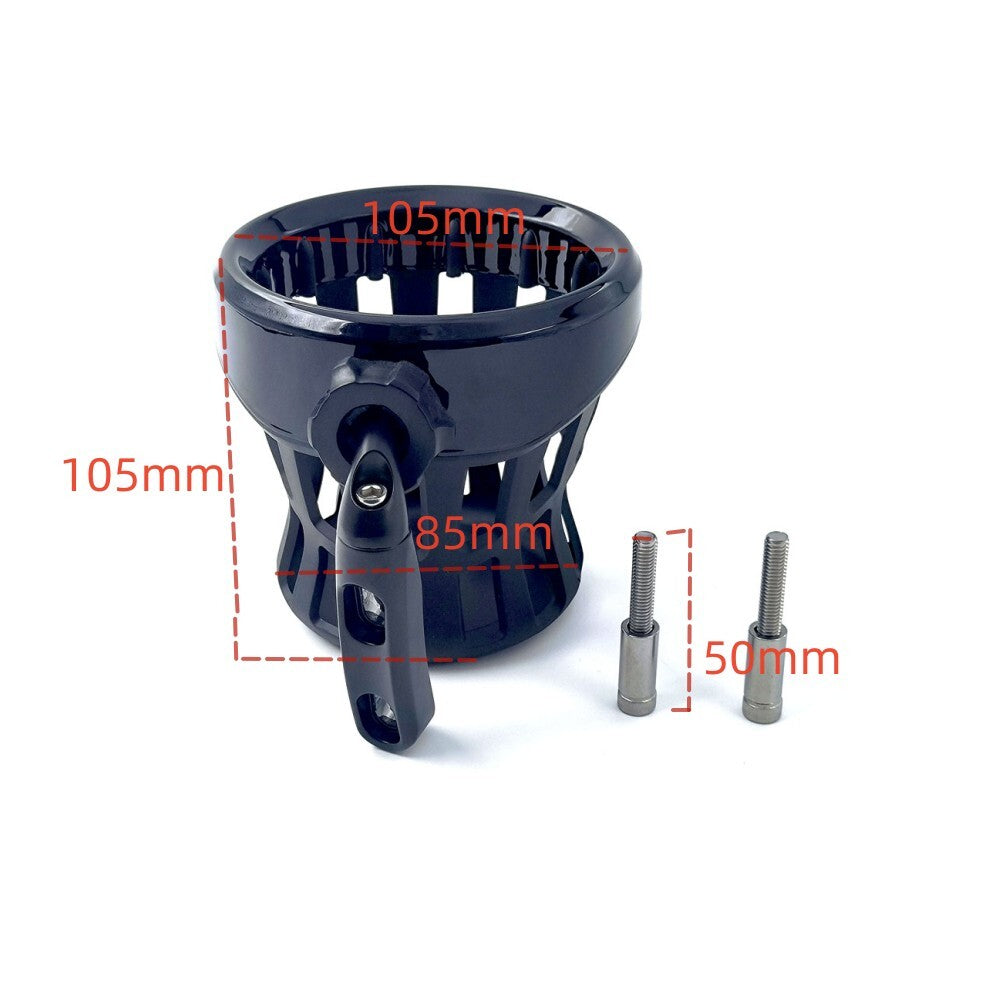 Black Motorcycle Handlebar Cup Holder Drink W/ Mesh Basket for Honda Goldwing