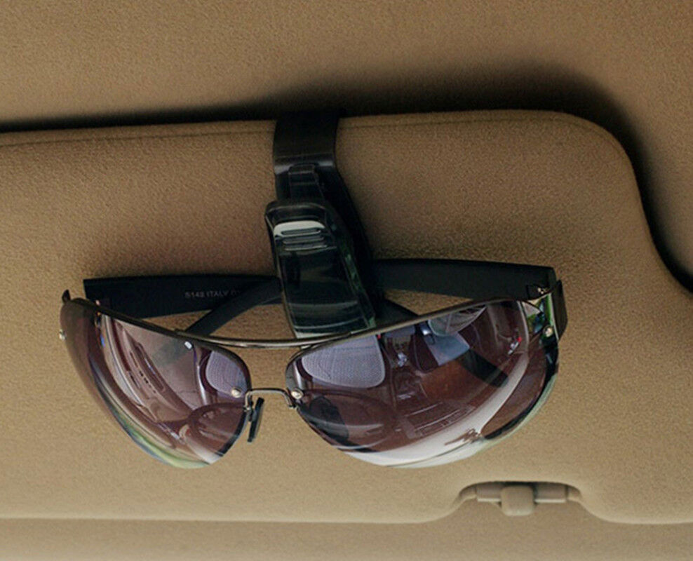 2X Universal Sunglasses Clips Card Holder Sun Visor Storage Glasses Mount Ticket