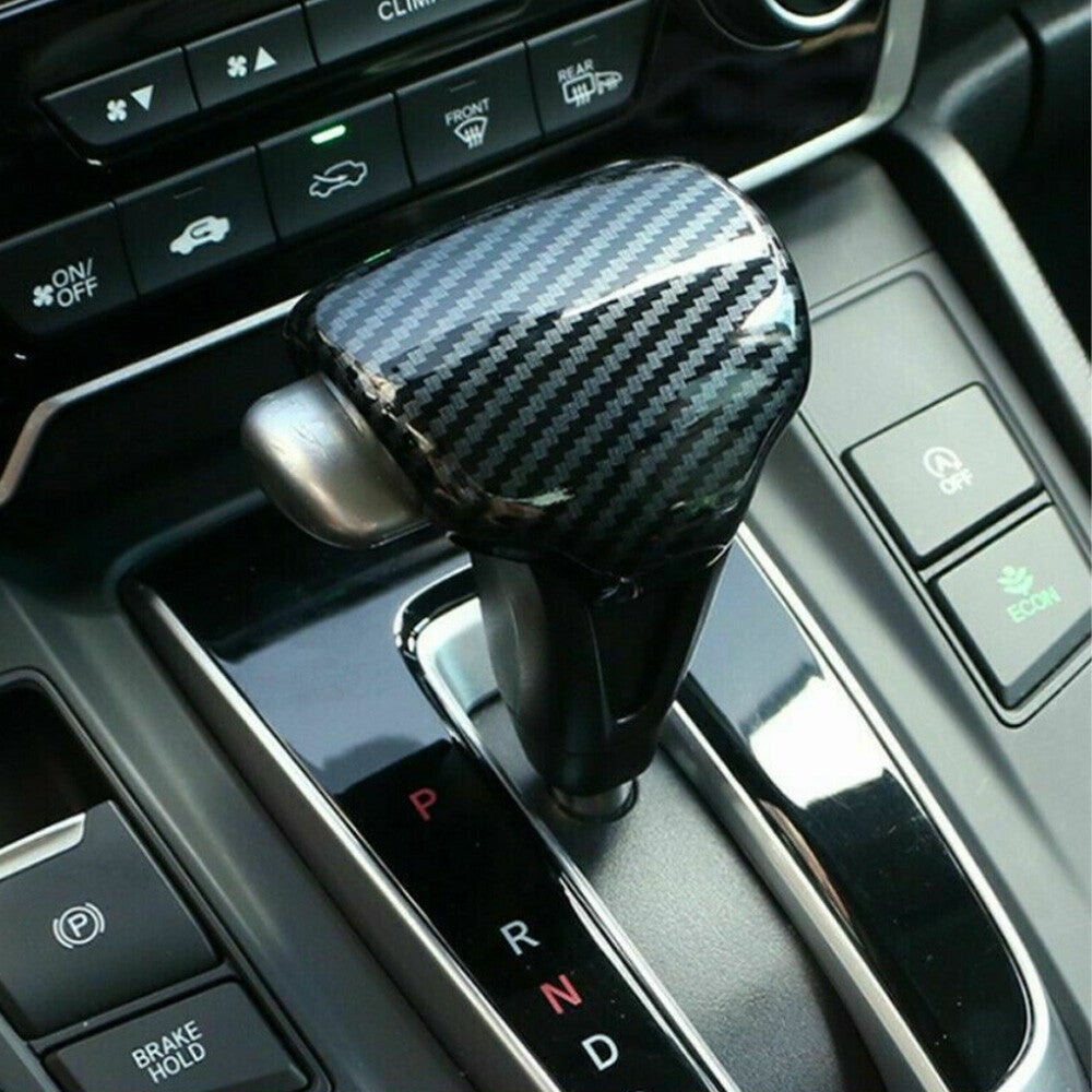 Fit For 2017 - 2022 for Honda CR-V CRV Carbon Fiber Gear Lever Shift Knob Cover Trim