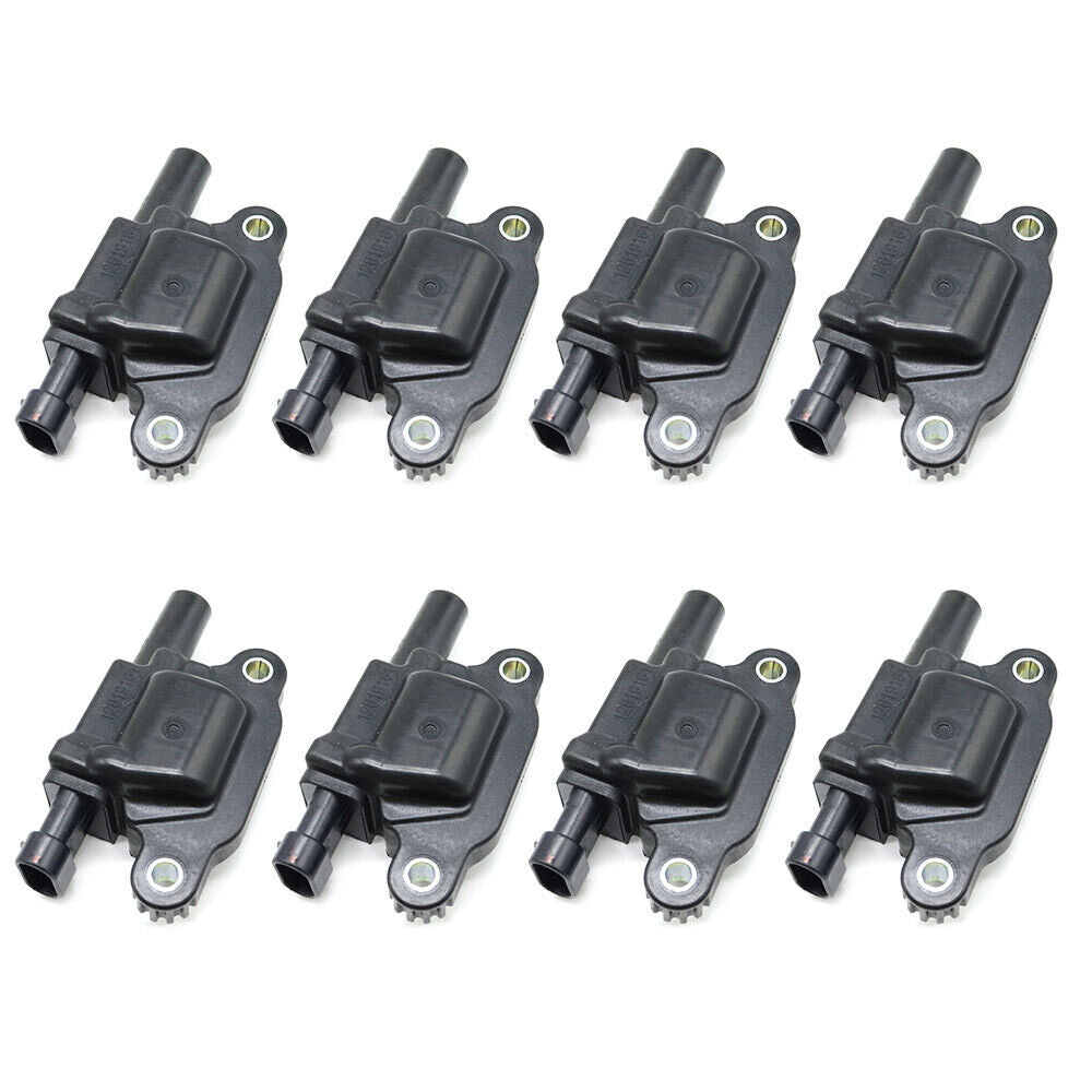 8X Square Ignition Coil Fit for Chevy Silverado 1500 for GMC 5.3L 6.0L 6.2L V8 UF413