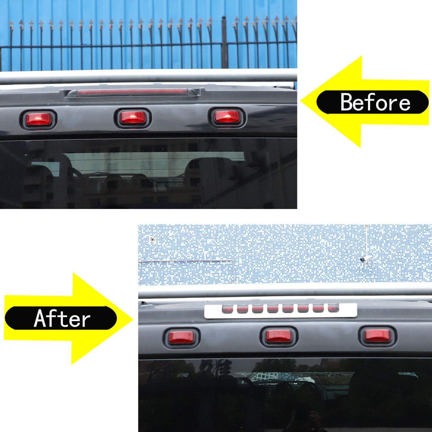 Black alloy protective panel for range hoods suitable for Land Rover for Defender 04-18