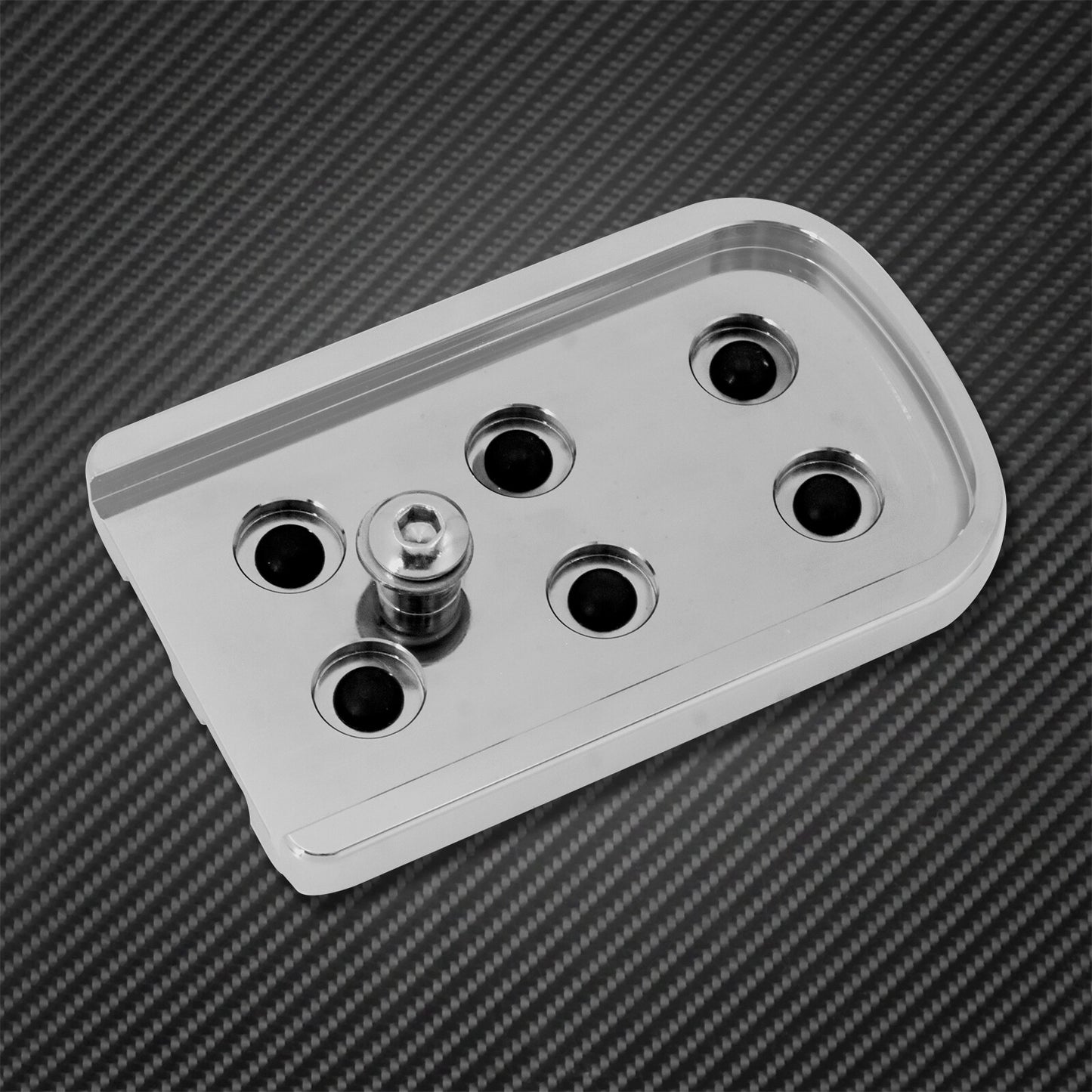 Non-Slip Chrome Brake Pedal Pad Cover Fit for Harley Electra Glide FLH 1980-2021