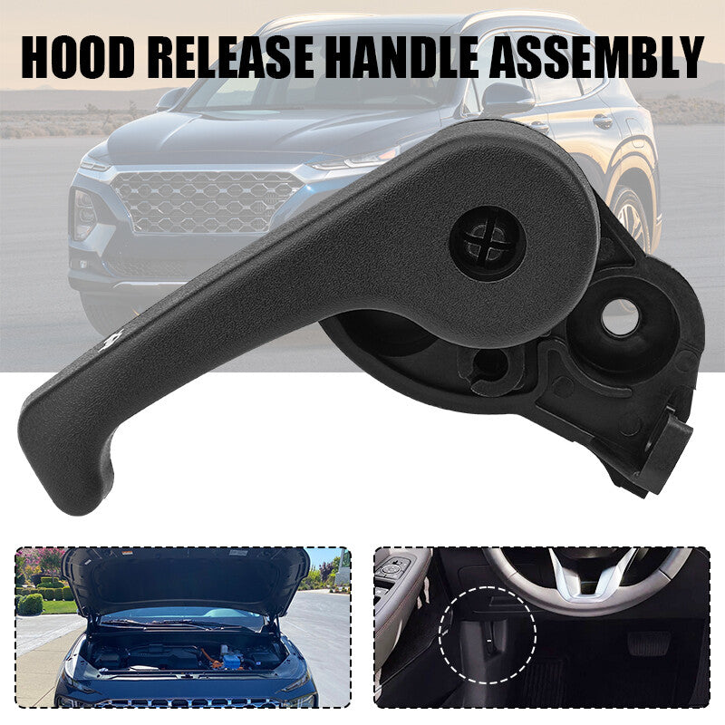 Hood Latch Release Handle Base for Hyundai Santa Fe for Elantra for Veloster Veracruz