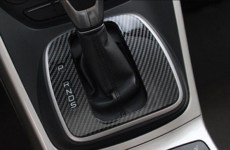 1X Inner Console Trim Carbon Fiber Gear Shift Frame for Ford Escape Kuga 2013-16