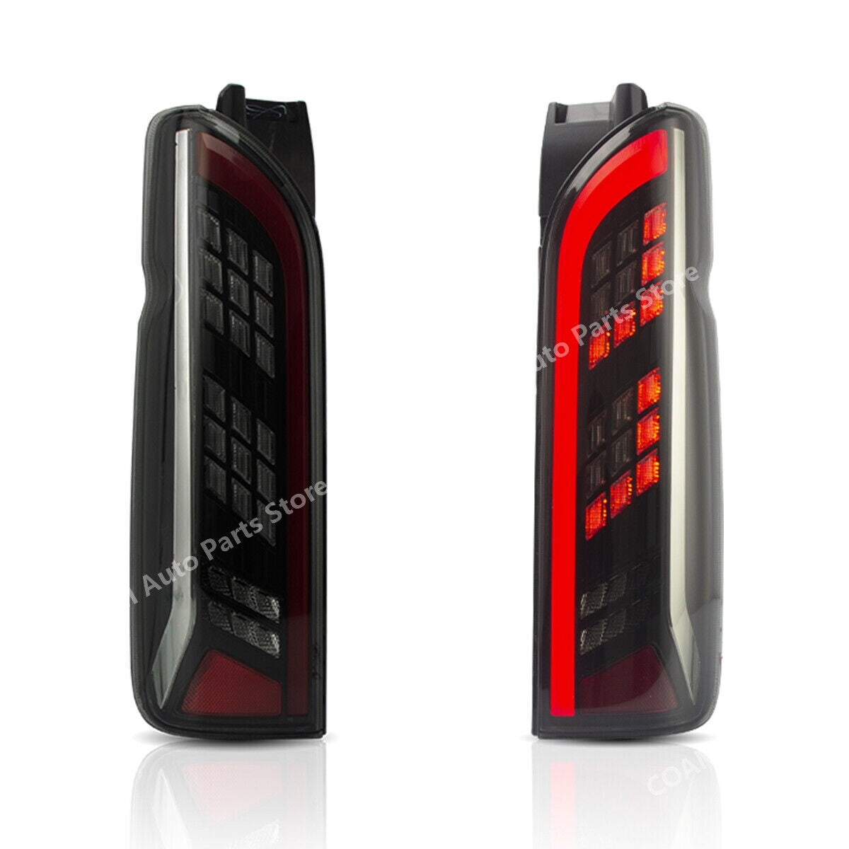 LED taillights for Toyota Hiace Commuter Van 2005-2018 (Somked brake lights)