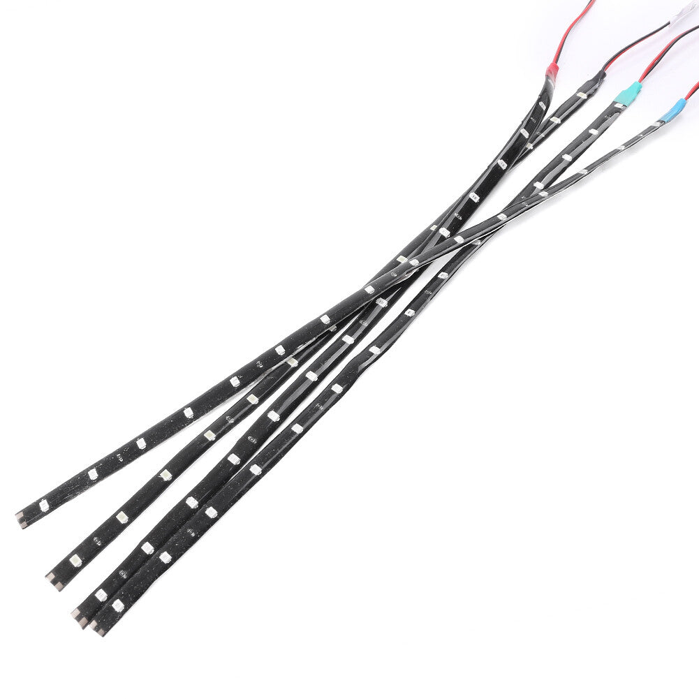 Waterproof 30cm LED strip light suitable for cars and trucks, motor, white, blue, red, green, 12V