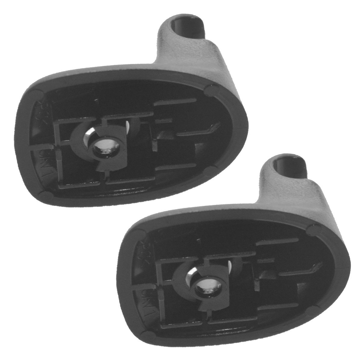 Sun Visor Sunvisor Support Clip Pair Kit Black for Chrysler for Dodge 1GW25DX9AA