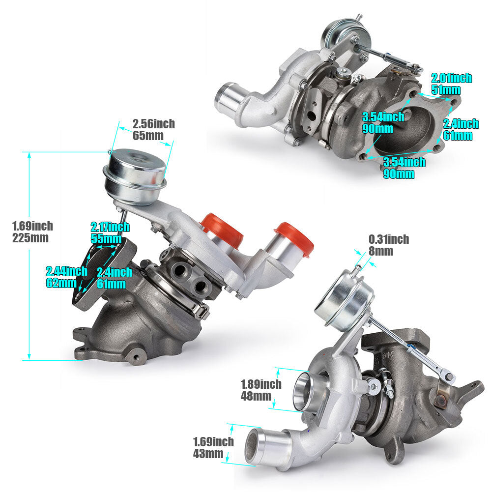 RH+LH AA5E9G438GD Turbo Turbocharger for FORD EXPLORER FLEX TAURUS for LINCOLN MKT