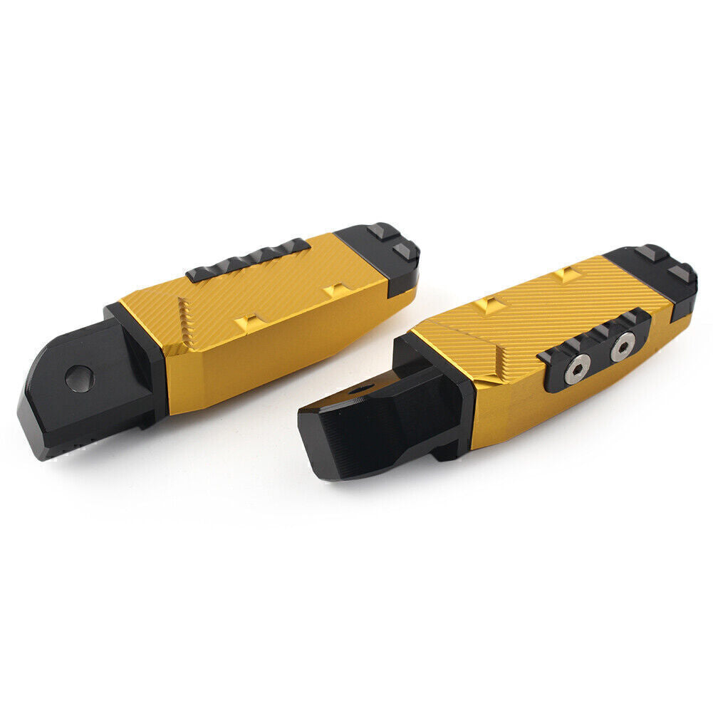 Rear Passenger Footrests Foot Pegs Pedal Pads Fit for Yamaha YZF R1 R6 R1M R1S Gold