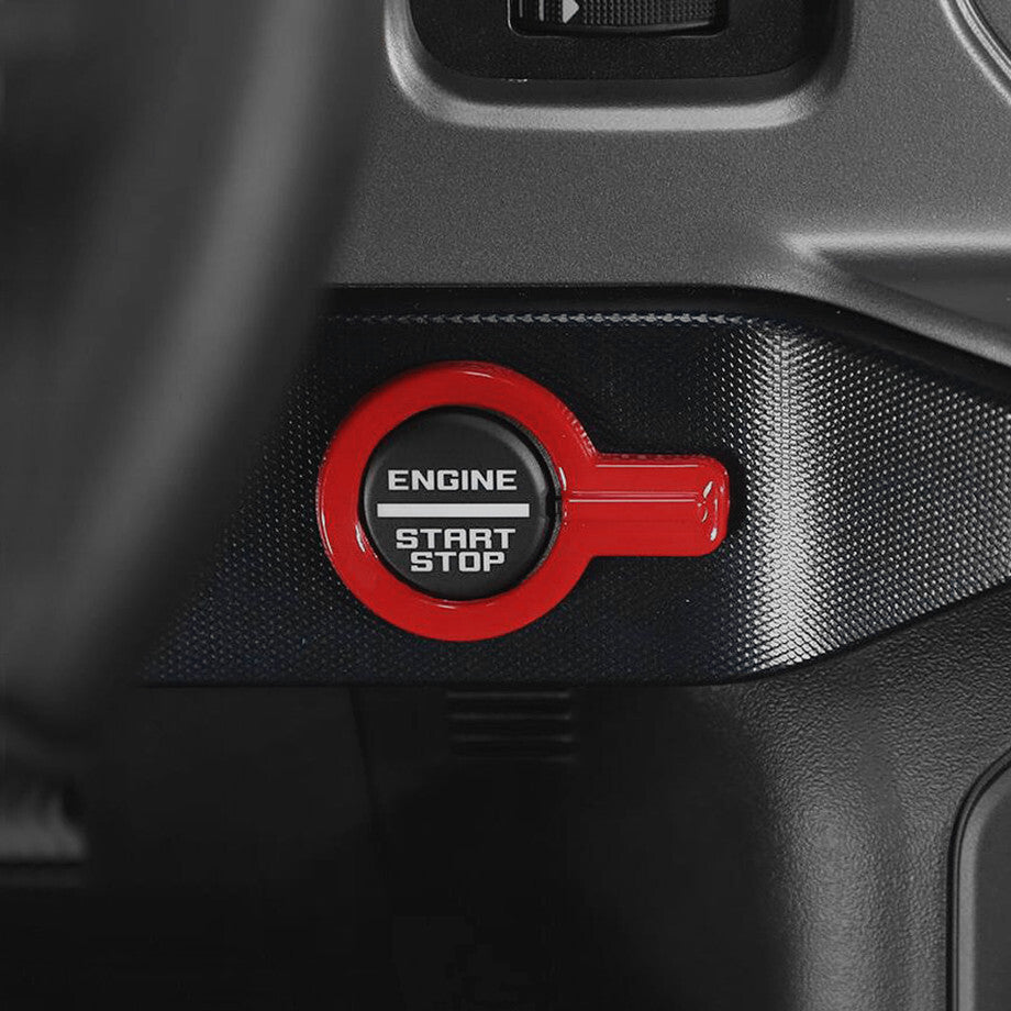 For 2021-2024 for ford Bronco Red Interior Engine Start/Stop Push Button Trim Cover