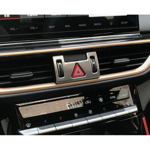 for Kia Forte 2019-2022 Silver Emergency Stop Light Switch Warning Button Cover