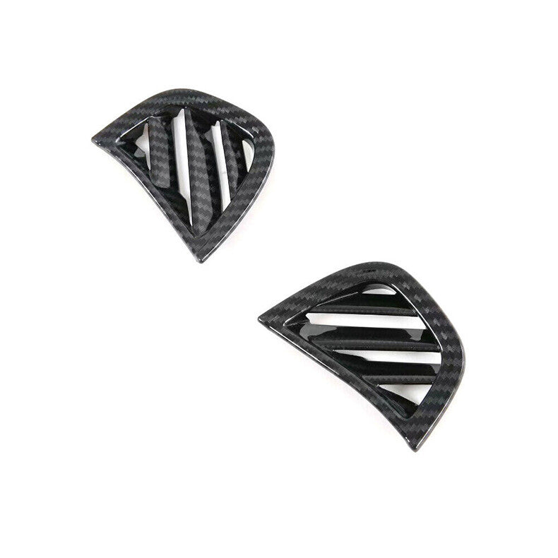 for Chevy Blazer 2019-22 Carbon Fiber Dashboard side Air Vent Outlet Cover Trim