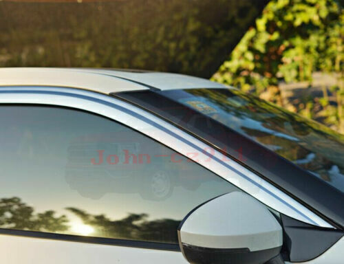 for Nissan Rogue 2021-2024 Chrome Window Visor Vent Sun Shade Rain Guard Shield