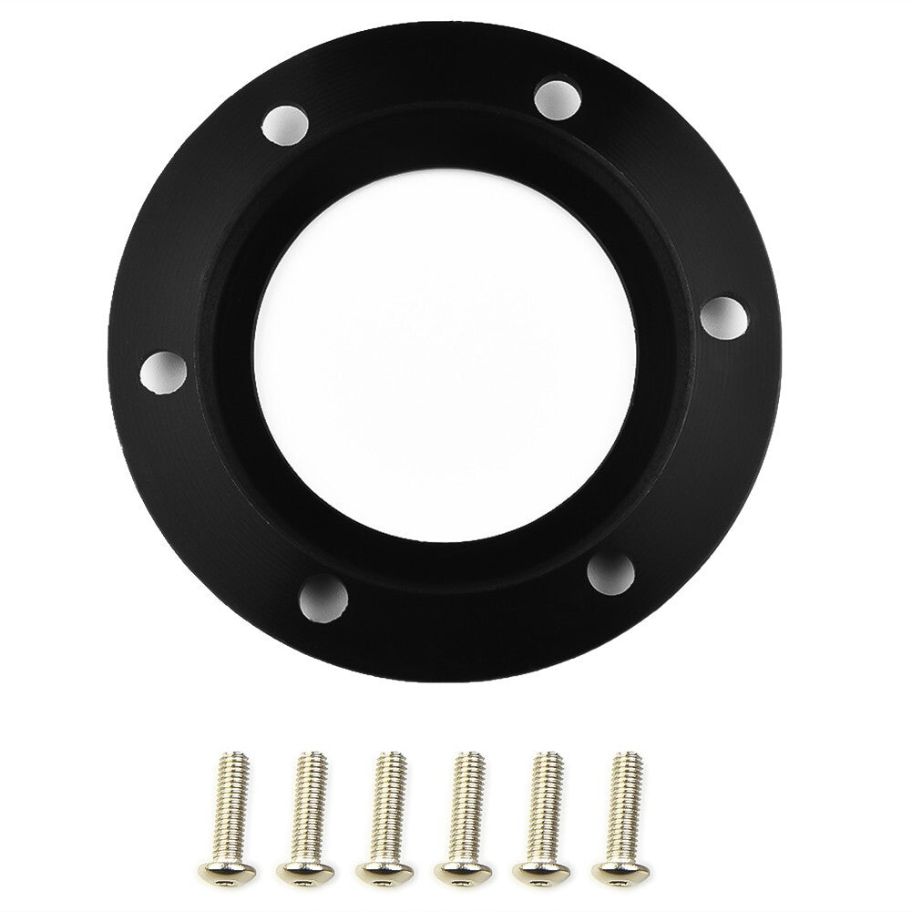 Steering Wheel Horn Button Black Center Ring6 Bolts Set For NRG Racing Car