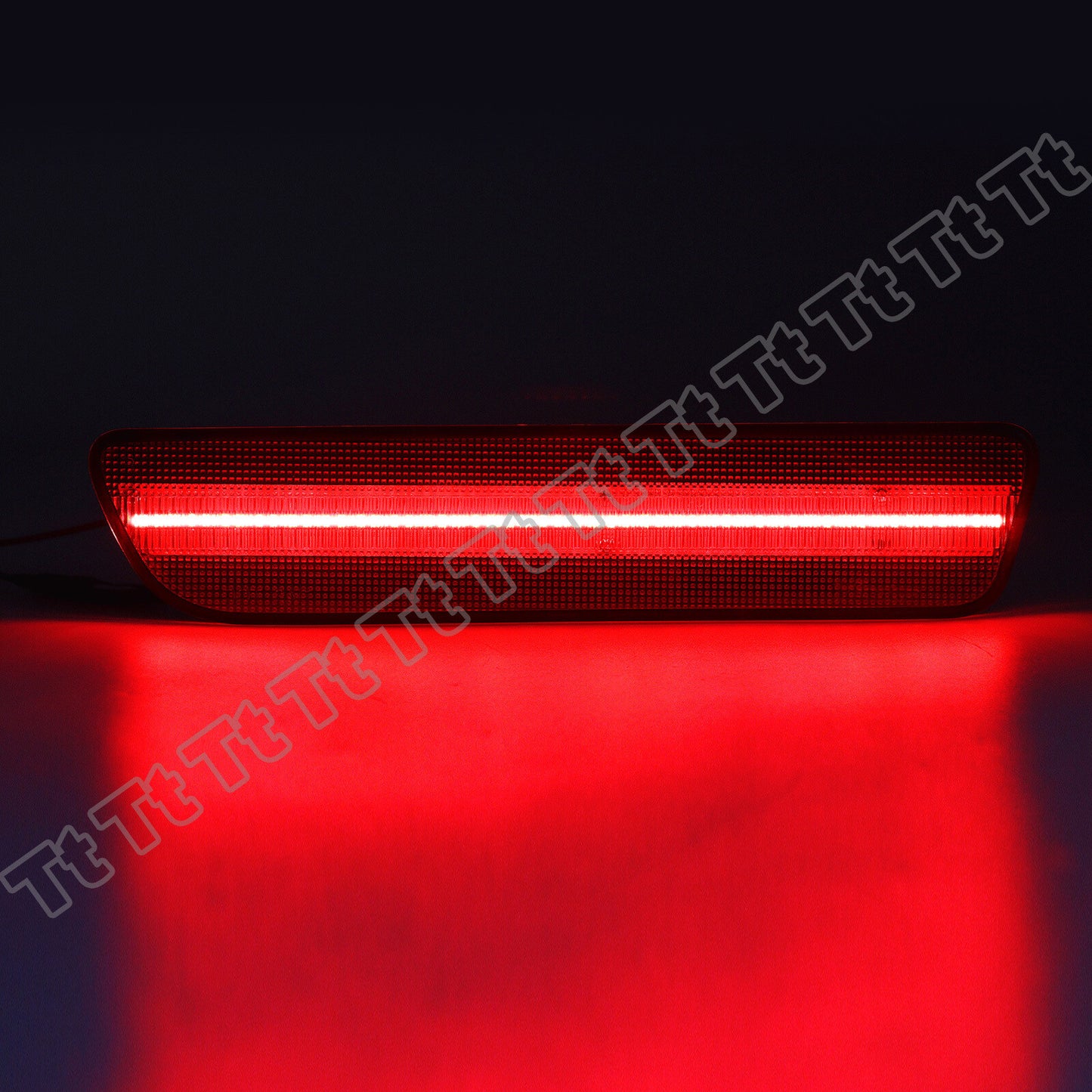 Two red LED rear bumper side marker lights for 2005-2009 for Ford for Mustang Red Lens