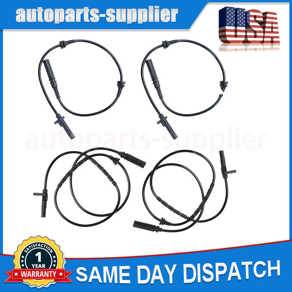 4-piece set of front and rear LR ABS speed sensors 34526771776 34526771777 suitable for BMW X5 X6