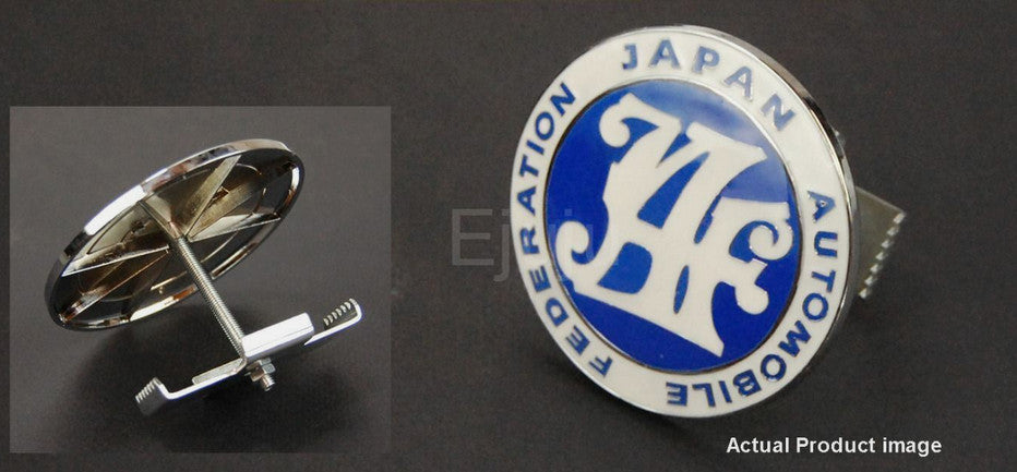 The car grille front badge, Japan Automobile Federation blue, is applicable to for Toyota .