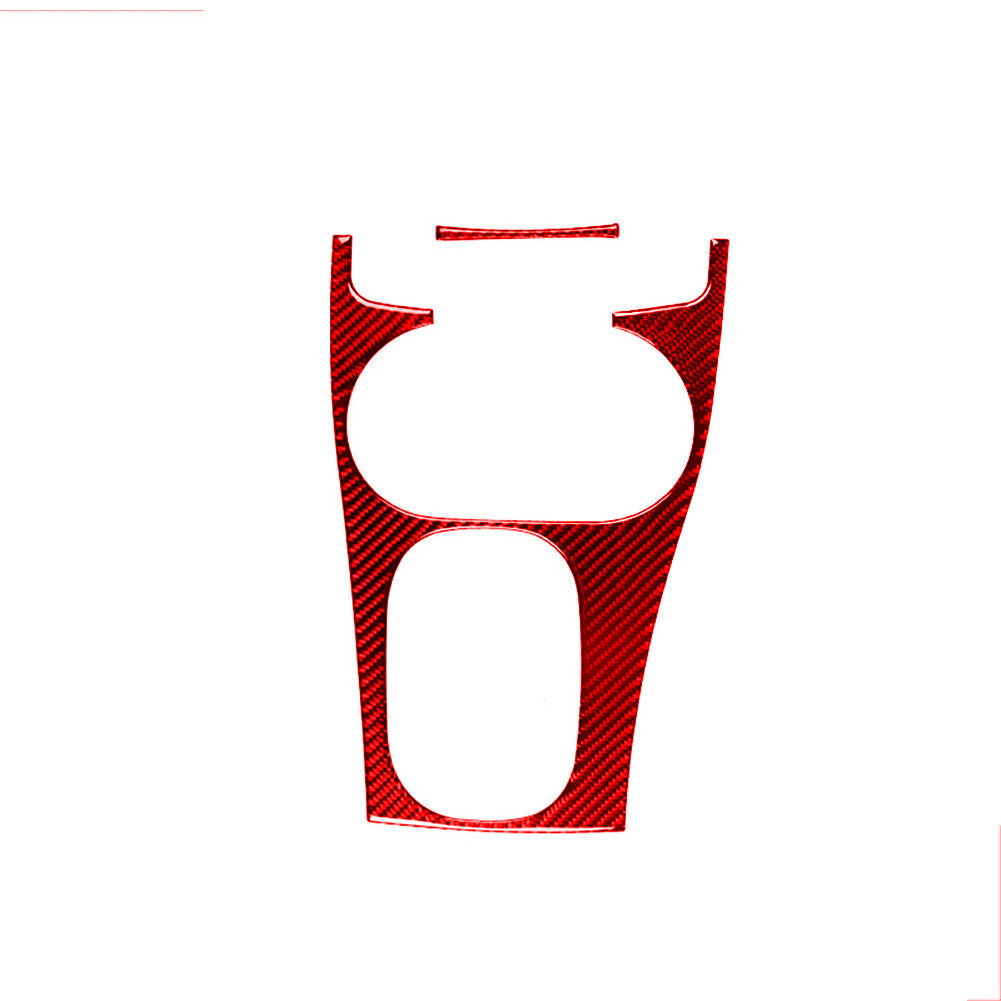 2Pcs Red Gear Shift Frame Trim Panel Carbon Fiber for Chevrolet COBALT 2005-2010