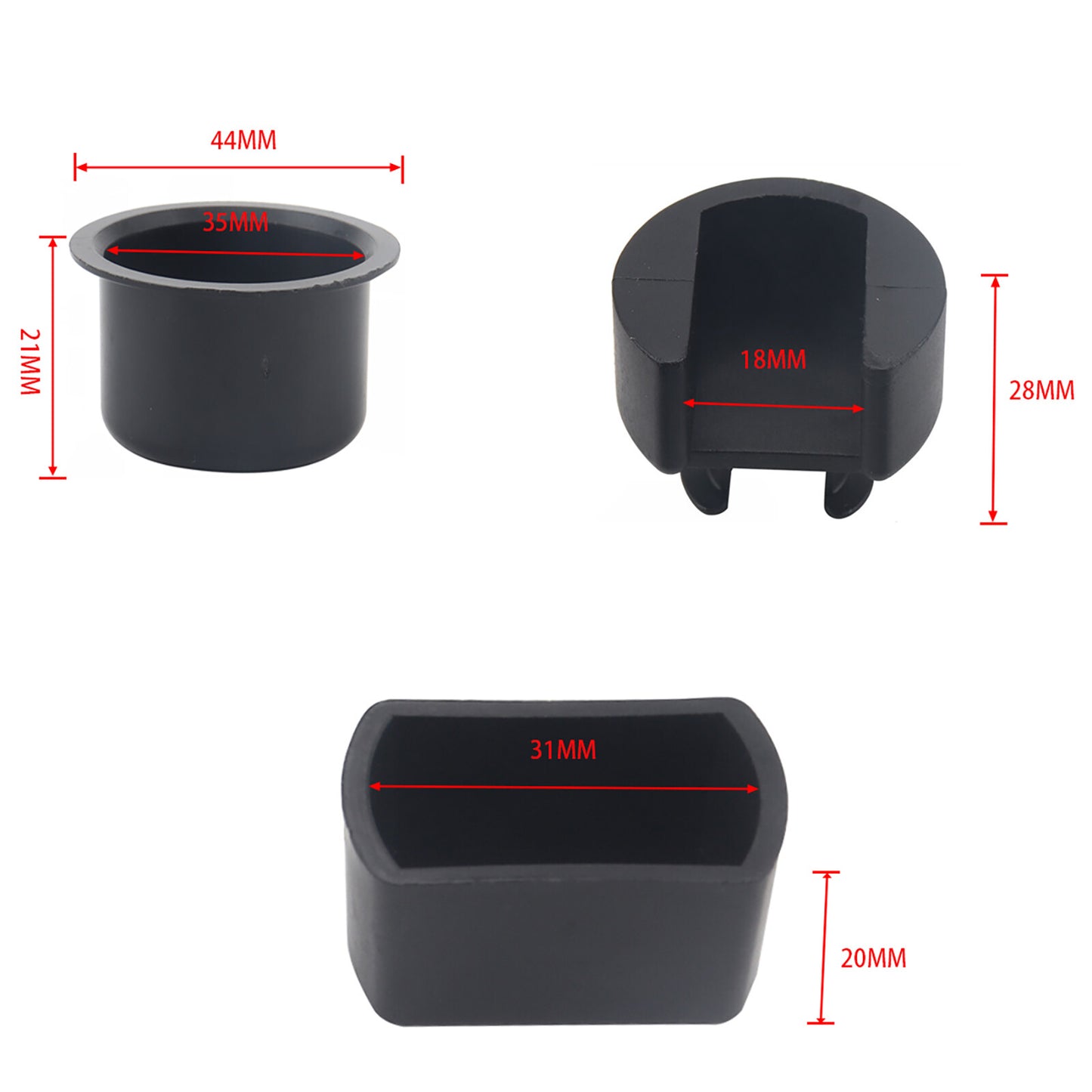 4Pcs Tailgate Hinge Pivot Bushing Insert Kit for Dodge for Ram for Ford F Series Truck