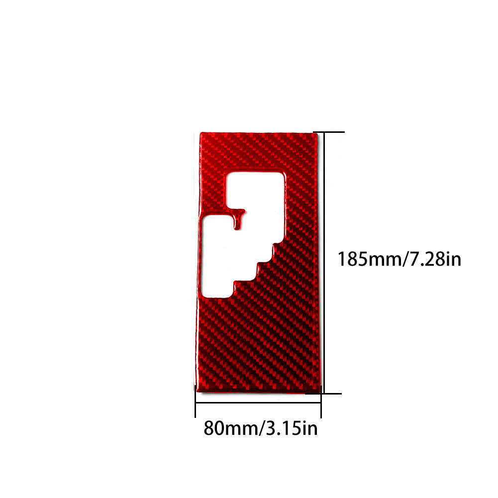 Red Carbon Fiber Automatic Transmission Cover Type B for Toyota for Camry 2007-2011