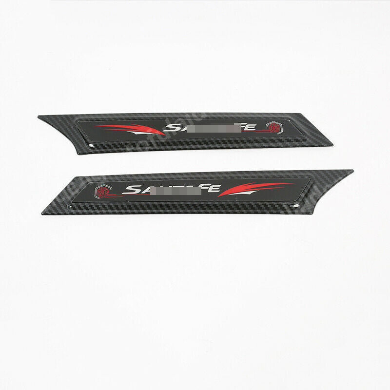for hyundai santa fe 2019-2021 ABS Car Side Body Fender Emblem Hood Trim Cover