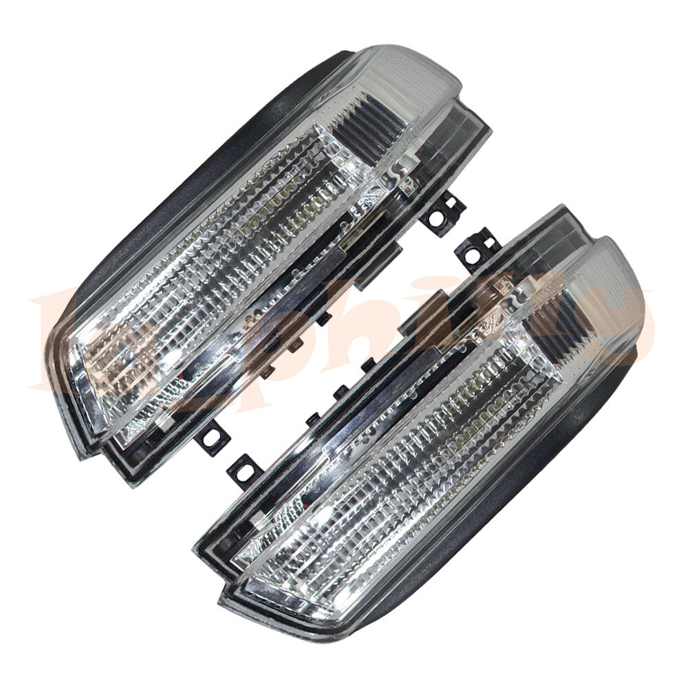 2Pcs For 06-19 for Mitsubishi for Pajero Rear RH+LH Mirror LED Dynamic Turn Signal Light