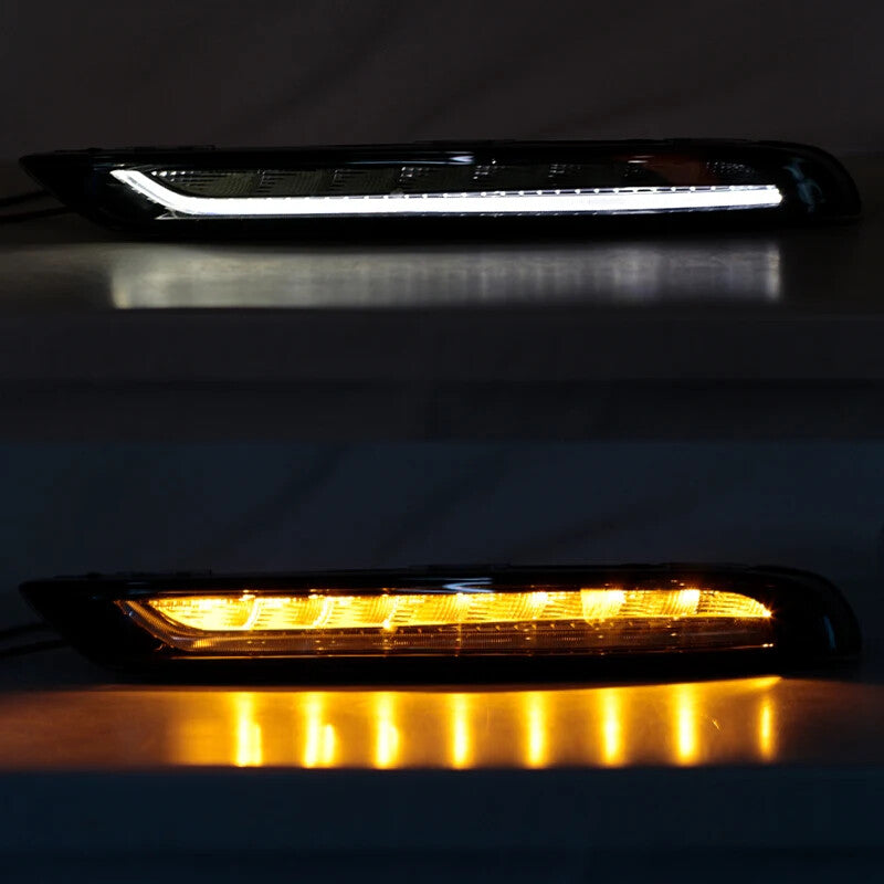 Dual LED Daytime Running Lights for Porsche Macan 95B Base S Turbo GTS SUV 2014 - 2018