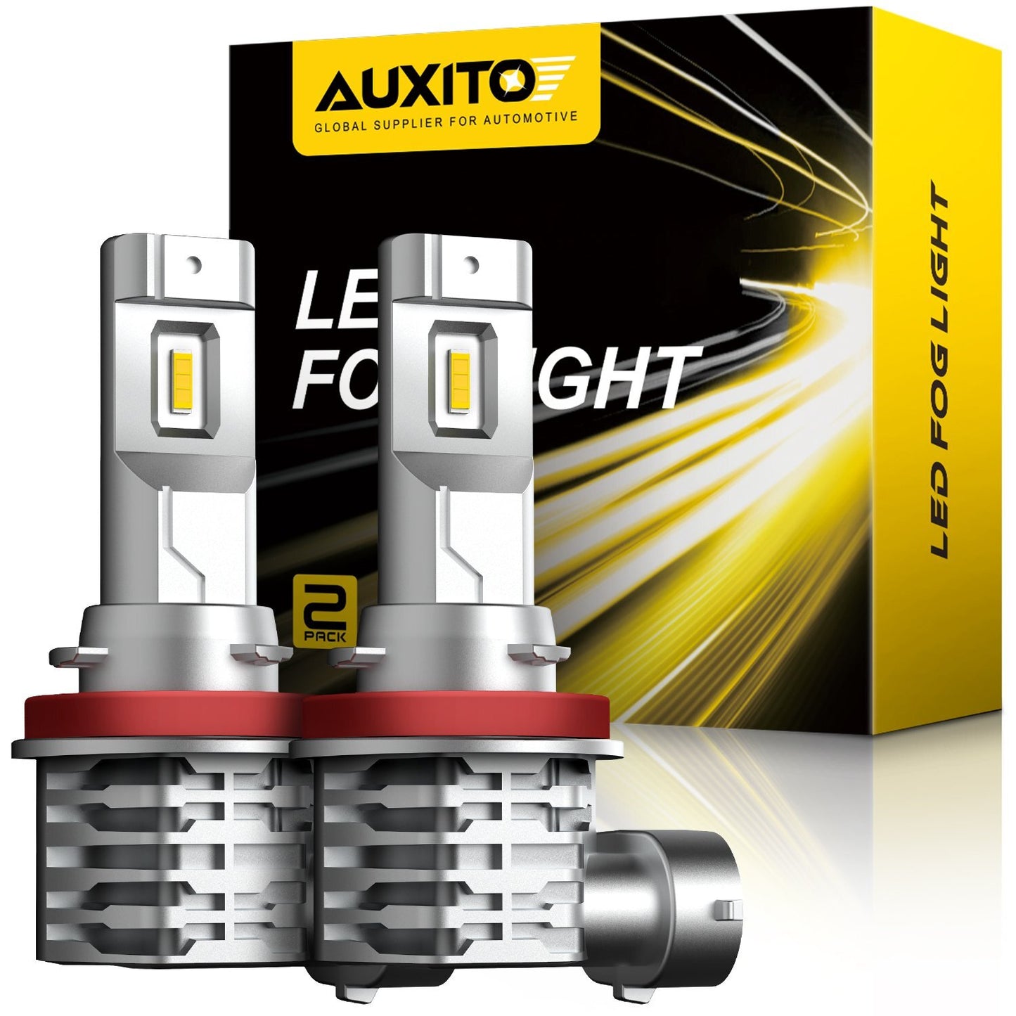 AUXITO 4300K Butter/Ointment H11 H8 H16 LED Bulb DRL
