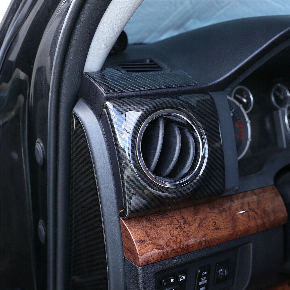 Car Side Air Conditioning Vent Outlet Decoration Cover For T@yota Tundr@ 2014-21