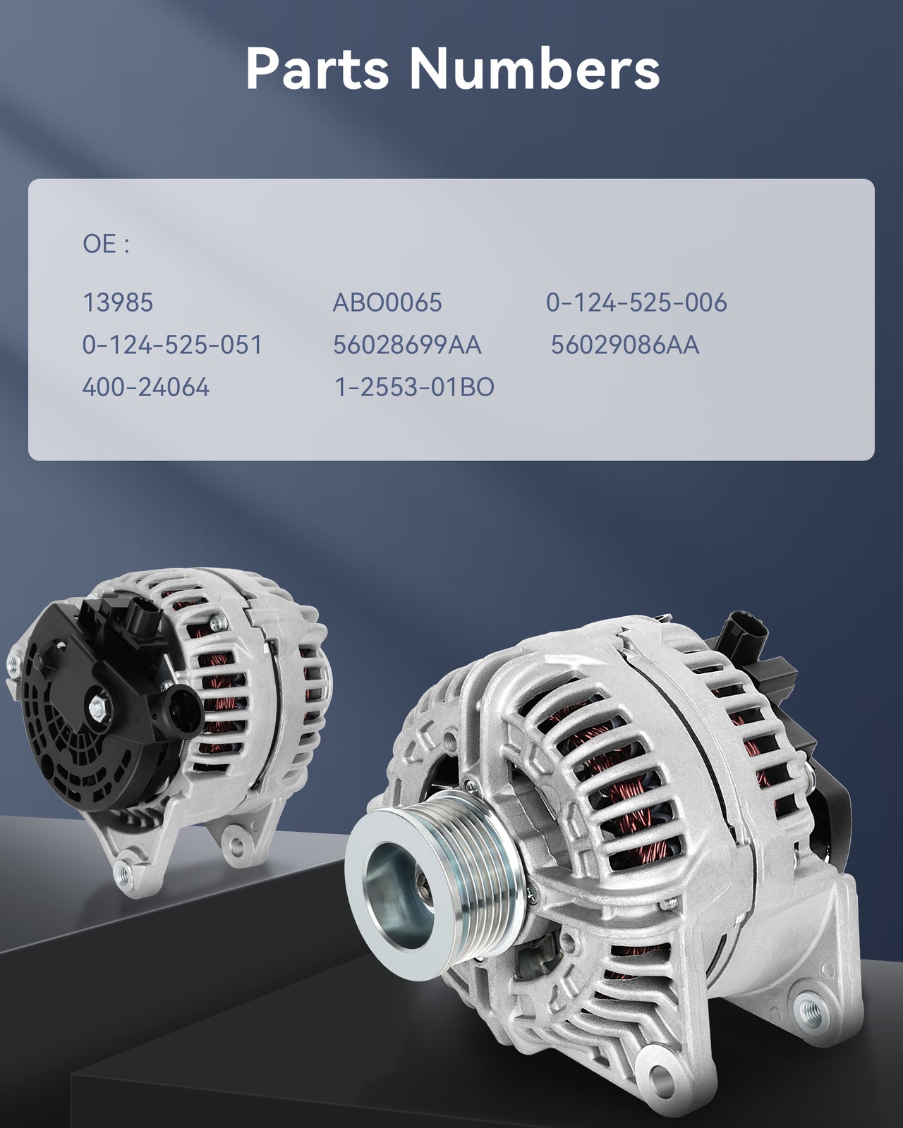 Silver Alternator for 2003 2004 2005 2006 for Dodge for Ram 1500 for Ram 2500 for Ram 3500