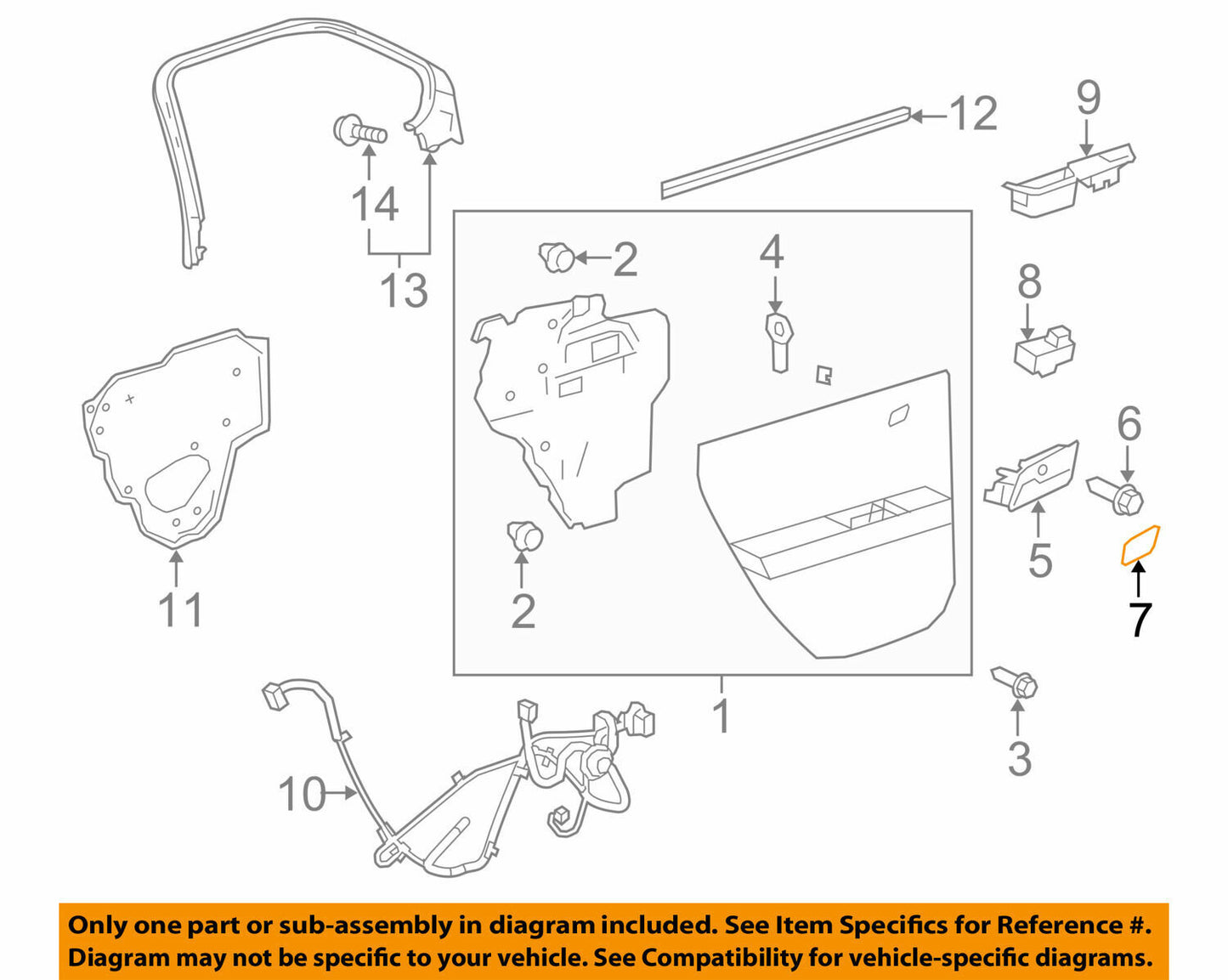For GM for Chevrolet Trax Front Door Handle Cover Driver Left Passenger Side