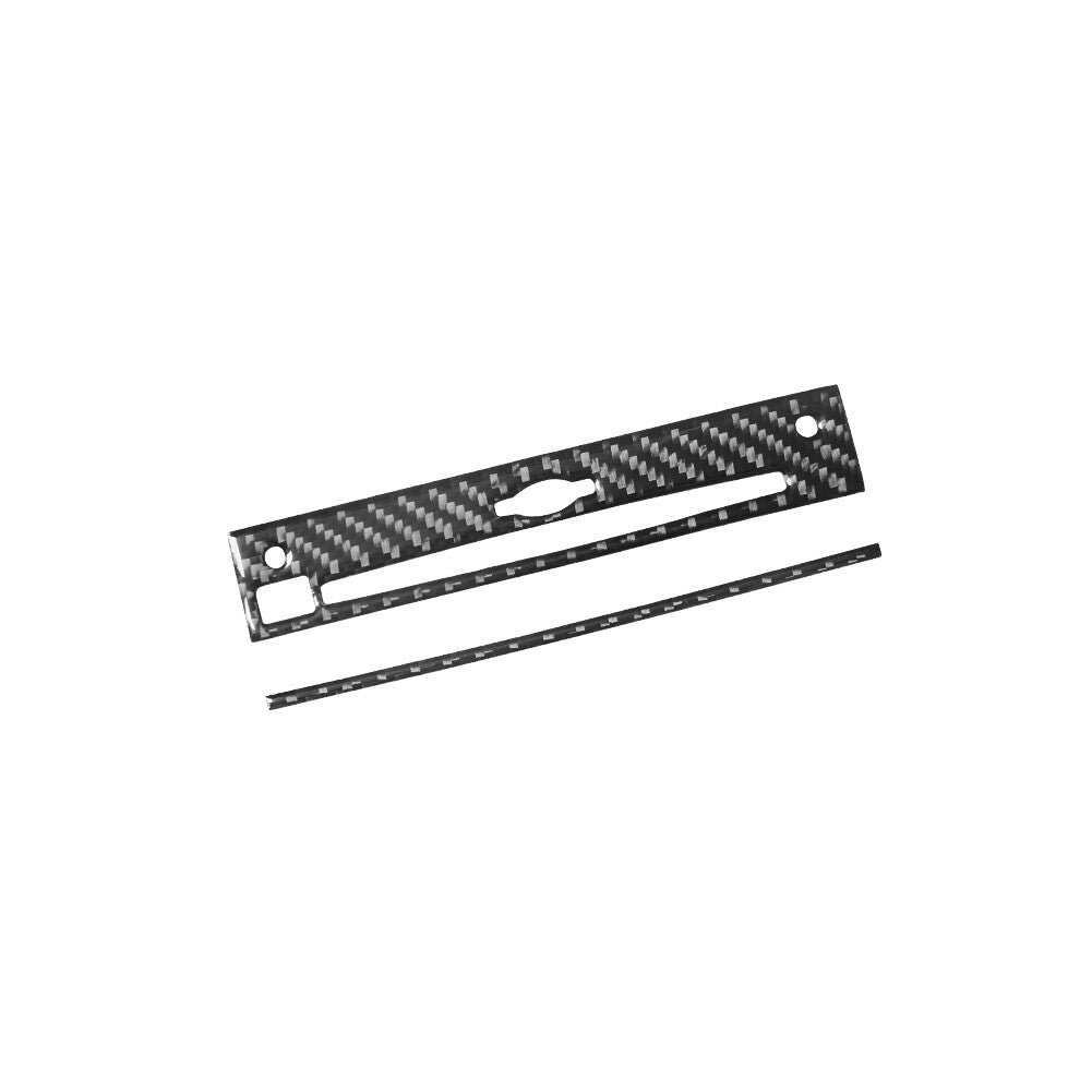 for Mercedes R-Class 2009-2012 2X CD Player Trim Cover Carbon Fiber