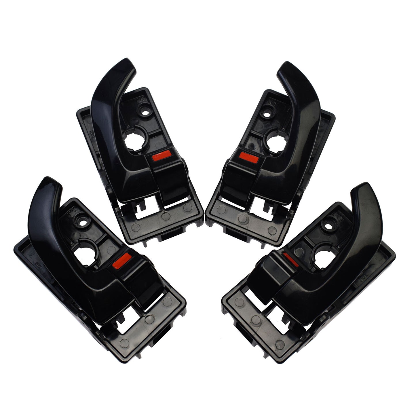 4PCS Front Rear Left Right Inside Door Hanlde Black For 05-09 for Hyundai for Tucson