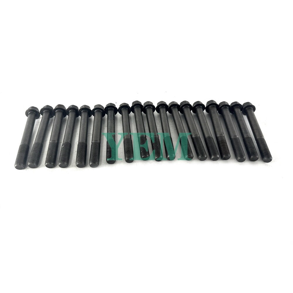 1 Set Engine Head Bolt 18pc For Yanmar 4TNV88C Engine 4TNV88C Cylinder Head Bolt