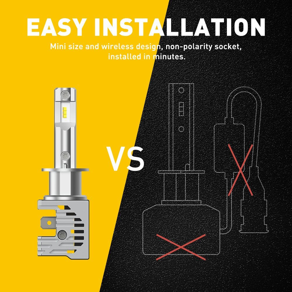 AUXITO H13 9008 LED Senior Brightening 24000LM 6500K Retirement Star 04-14 Gospel Edition F-150
